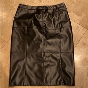 New without tags leather pen only skirt size 8